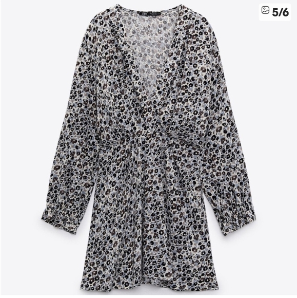 Zara Floral Flowy Mini Dress Super Cute!! S - Picture 2 of 7
